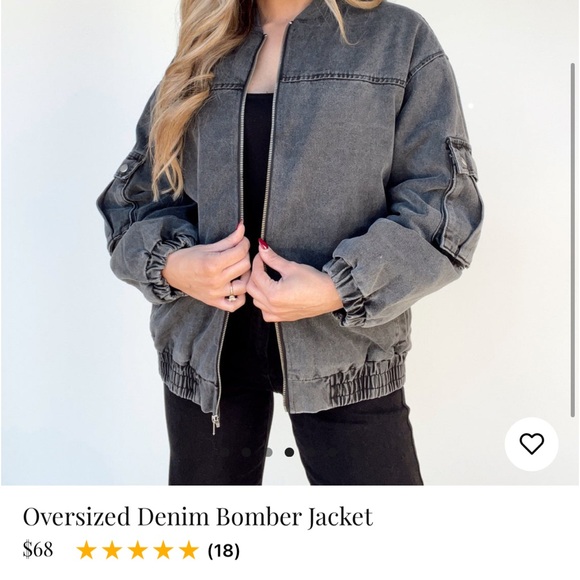 Denim Bomber Jacket - Picture 2 of 2